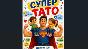Плакат «Супер тато»