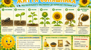 Плакат «Життя соняшника»