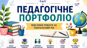 📊 Педагогічне портфоліо: підсумки роботи за навчальний рік (шаблон)
