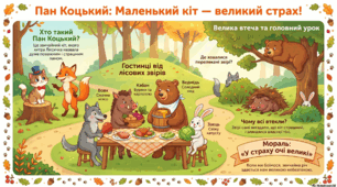 Робота з дитячою книгою. Пан Коцький (українська народна казка)