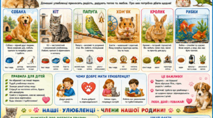 Плакат «Домашні улюбленці»