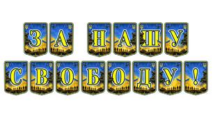 Патріотична розтяжка «За нашу свободу!»: оформлення до Дня захисників і захисниць України та урочистих подій