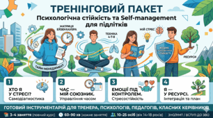 ТРЕНІНГОВИЙ ПАКЕТ Психологічна стійкість та Self-management для підлітків