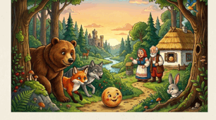 Наголовники до казки "Колобок"