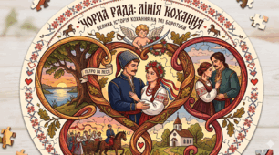 Пазл. Зустріч закоханих: Петро та Леся - за романом Пантелеймона Куліша "Чорна Рада"