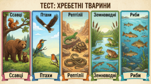 Підсумковий тест - Хребетні тварини