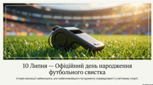 10 липня - День народження футбольного свистка