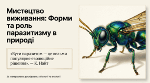 Презентація " Форми та роль паразитизму в природі" 11 клас
