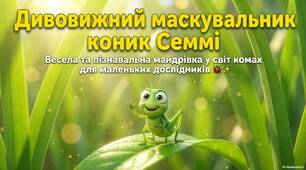 Презентація "Дивовижний маскувальник коник Семмі"(Коник-стрибунець)