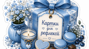 Картки для рефлексії у формі подарункових коробочок