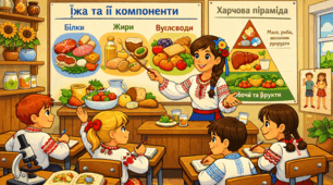 Їжа та її компоненти. Харчові й енергетичні потреби людини. Раціональне харчування