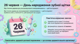 26 червня - День зубної щітки