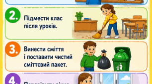 Обов'язки чергових (5 клас).
