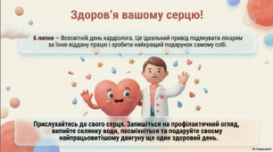 6 липня - Всесвітній день кардіолога