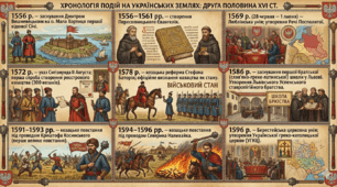 УКРАЇНСЬКІ ЗЕМЛІ В ДРУГІЙ ПОЛОВИНІ ХVІ СТ. Тема 6