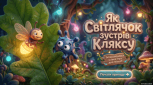 Літні розваги для малят.Пригоди Промінчика та Клякси: Знайомство (серія 1)