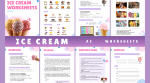 Ice Cream Worksheets A2