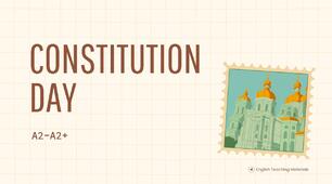 Constitution Day A2-A2+. Free lesson 🇺🇦