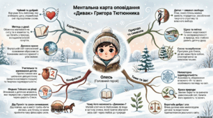 Ментальна карта оповідання «Дивак» Григора Тютюнника