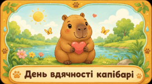 Проєкт "День вдячності капібарі"