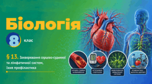 Захворювання серцево-судинної та лімфатичної систем, їхня профілактика. Презентація, інфографіка, робочий аркуш