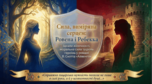7 клас НУШ. Вальтер Скотт "Айвенго". Ідеали жіночності, моральна сила та роль героїнь у романі. Презентація, інфографіка, робочий аркуш