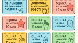 Набір мотиваційних бонусів для учнів