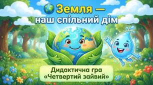Дидактична гра "Земля - наш спільний дім! Четвертий зайвий"