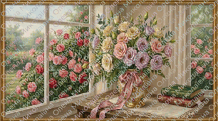 Розмальовка та малюнок "Букет еустом"🌸✨