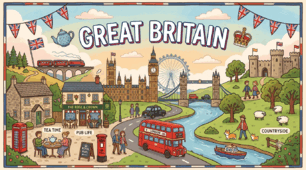Відео, робочий аркуш і текст Great Britain