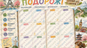 стенд для класу "наші подорожі". стенд куточок для класу. стенд для оформлення класу. кольоровий сучасний стенд для класу. стенд для фото класу.