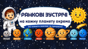 ПАРАД ПЛАНЕТ.  Мега колекція ранкових зустрічей на кожну планету + «Космічний ланцюжок»