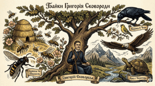 ГР 2 (ПТ). Григорій Сковорода. Байки «Бджола та Шершень», «Орел і Черепаха», «Ворона й Чиж»