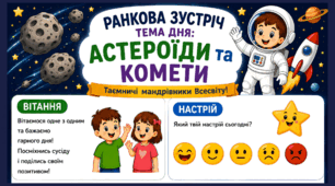 Ранкова зустріч. АСТЕРОЇДИ та КОМЕТИ