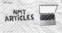 Articles. Explanations and tasks. NMT edition
