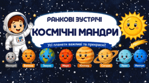КОСМІЧНІ МАНДРИ. Мега колекція ранкових зустрічей  + «Космічний ланцюжок»
