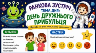 Ранкова зустріч. День дружнього ПРИБУЛЬЦЯ