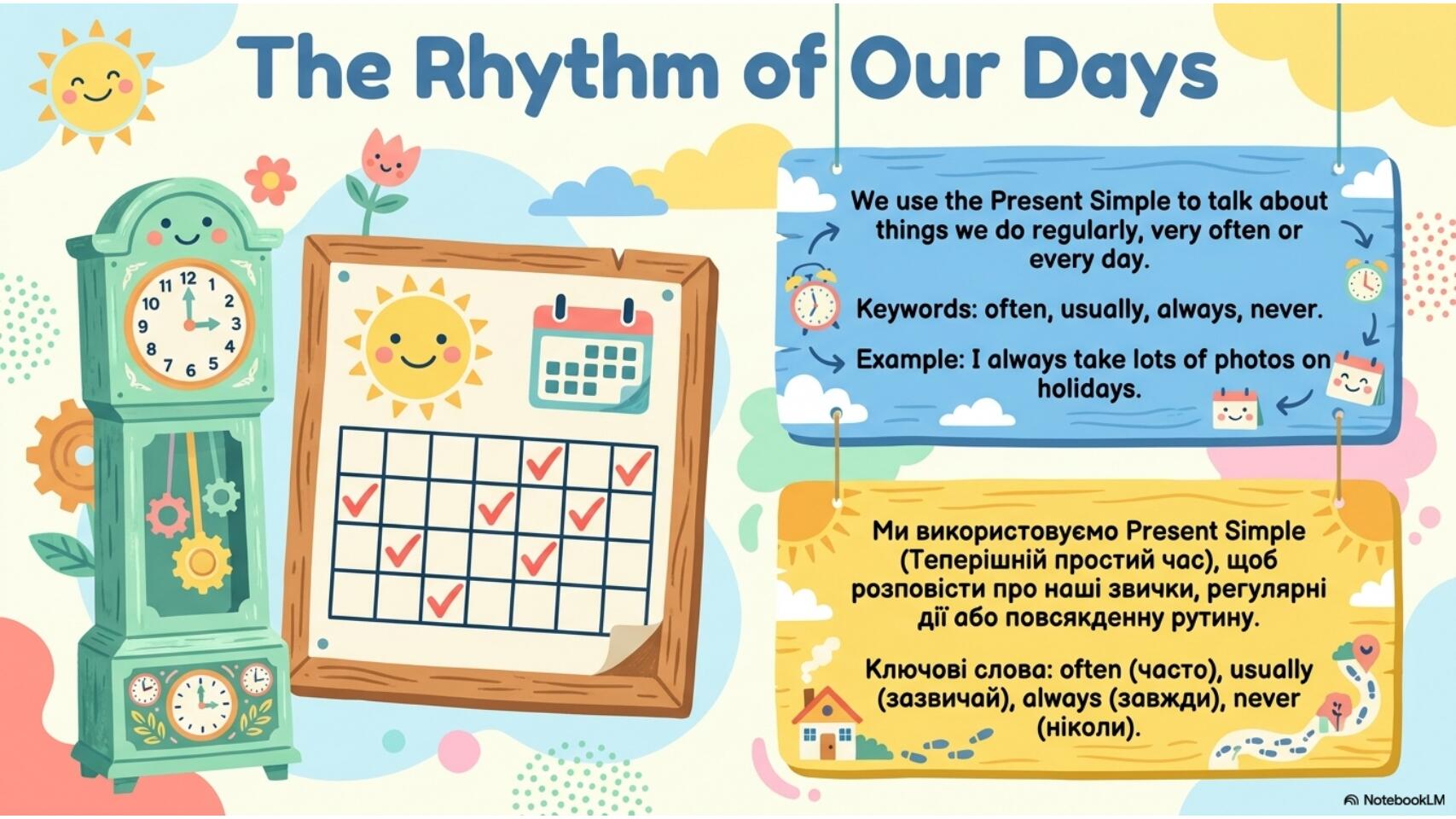 Презентація Prepare 6 НУШ unit 2 This is my day Grammar: present ...