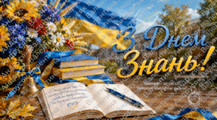 🎓✨ НОВИНКА ДО 1 ВЕРЕСНЯ! ✨🎓  💙💛 Сучасний святковий банер "З Днем Знань!" – стильний дизайн, який стане справжньою окрасою вашого закладу освіти!