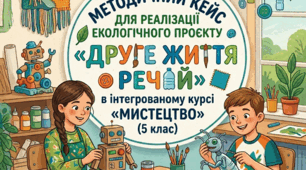 «Методичний кейс для реалізації екологічного проєкту «Друге життя речей» в інтегрованому курсі «Мистецтво» (5 клас)»
