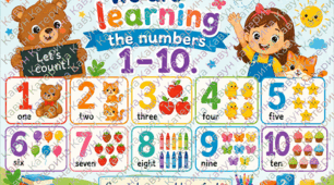 Student worksheet for learning numbers 1-10