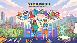 Інтерактивна гра-розмальовка з англійської мови «Fashion Detective» за темою «Одяг»