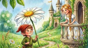 Казка для дітей.  Ромашкова парасолька