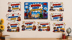 📚🦸‍♂️ Оформлення правил класу у стилі супергероїв 🦸‍♀️📚