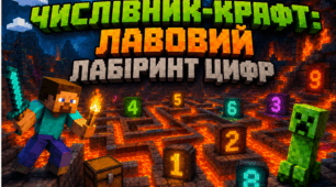 Числівник-Крафт: Лавовий лабіринт цифр