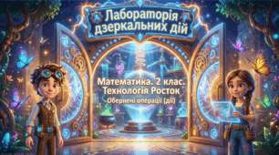 «Росток 2 клас. Ч. 2. Урок 2. Обернені операції» + аркуш + конспект