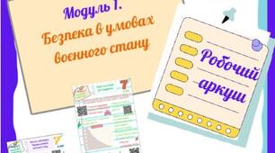 Робочий аркуш з безпекового практикуму 7 кл. Модуль 1. Заняття 3. "Укриття та їхнє розташування".