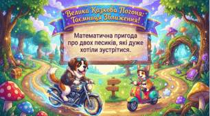 Задачі на рух в одному напрямку (Зближення)