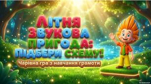 «Літня звукова пригода. Підбери схему»