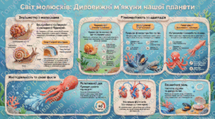 § 45. Молюски. Матеріали до уроку